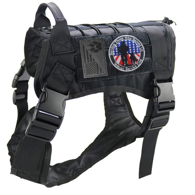 ODSP Veterans Service Dog Serving Those Who Served Us, Not All Disabilities are Visible, PTSD Service Dog Do Not Distract,Vest/Harnesses Tactical Morale Emblem Embroidered Fastener Hook Loop Patch - Image 2